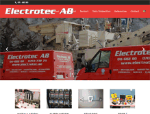 Tablet Screenshot of electrotec.se